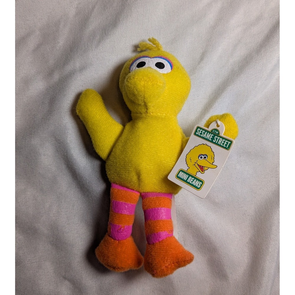 Vintage‎ 1999 Sesame Street Mini Beans Big Bird  About 4.5 Inches Tall